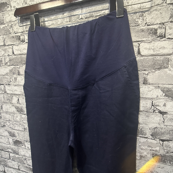 EUC Gap Womens Maternity Full Panel Linen Blend Pants Size S - Picture 3 of 13